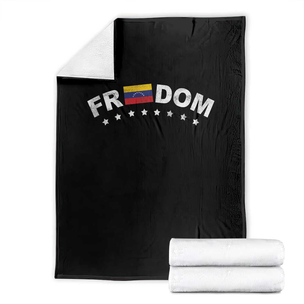 Freedom For Venezuela Throw Blanket Venezuelan Flag Eight Stars Bandera - Wonder Print Shop