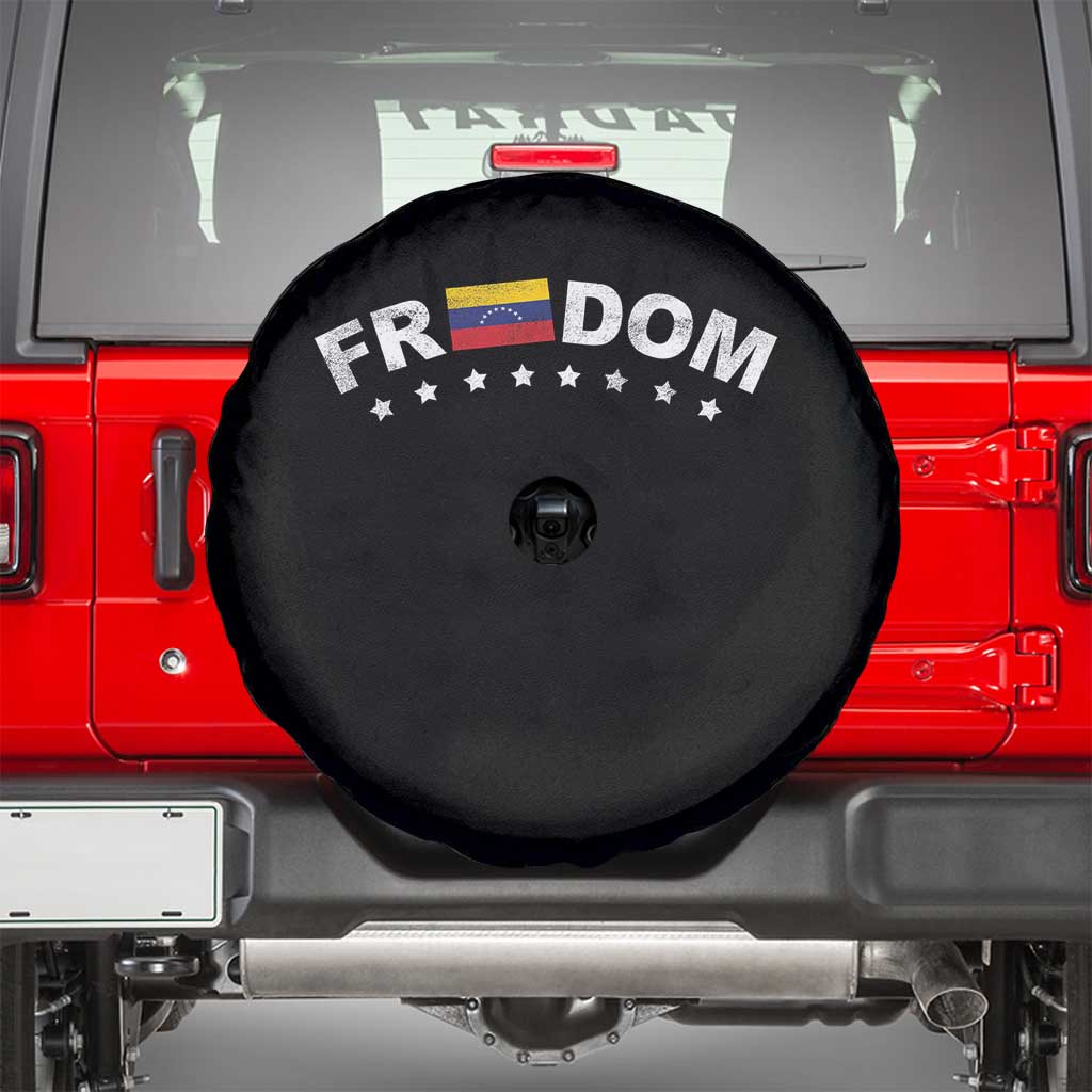 Freedom For Venezuela Spare Tire Cover Venezuelan Flag Eight Stars Bandera - Wonder Print Shop