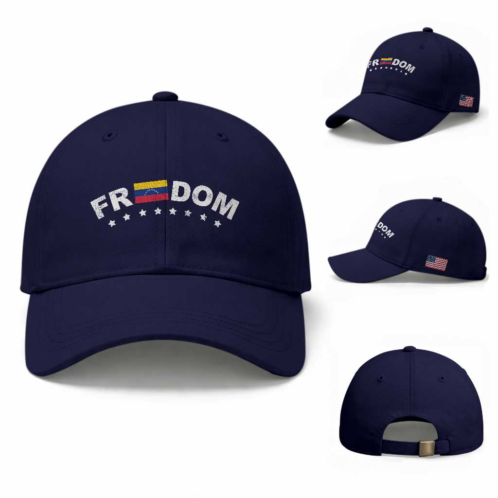 Freedom For Venezuela Baseball Cap Venezuelan Flag Eight Stars Bandera