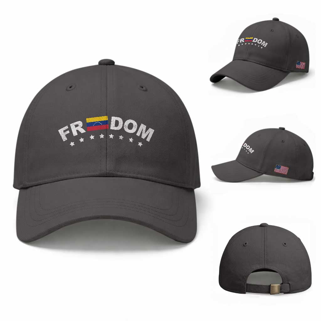 Freedom For Venezuela Baseball Cap Venezuelan Flag Eight Stars Bandera