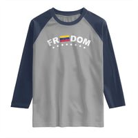 Freedom For Venezuela Raglan Shirt Venezuelan Flag Eight Stars Bandera - Wonder Print Shop