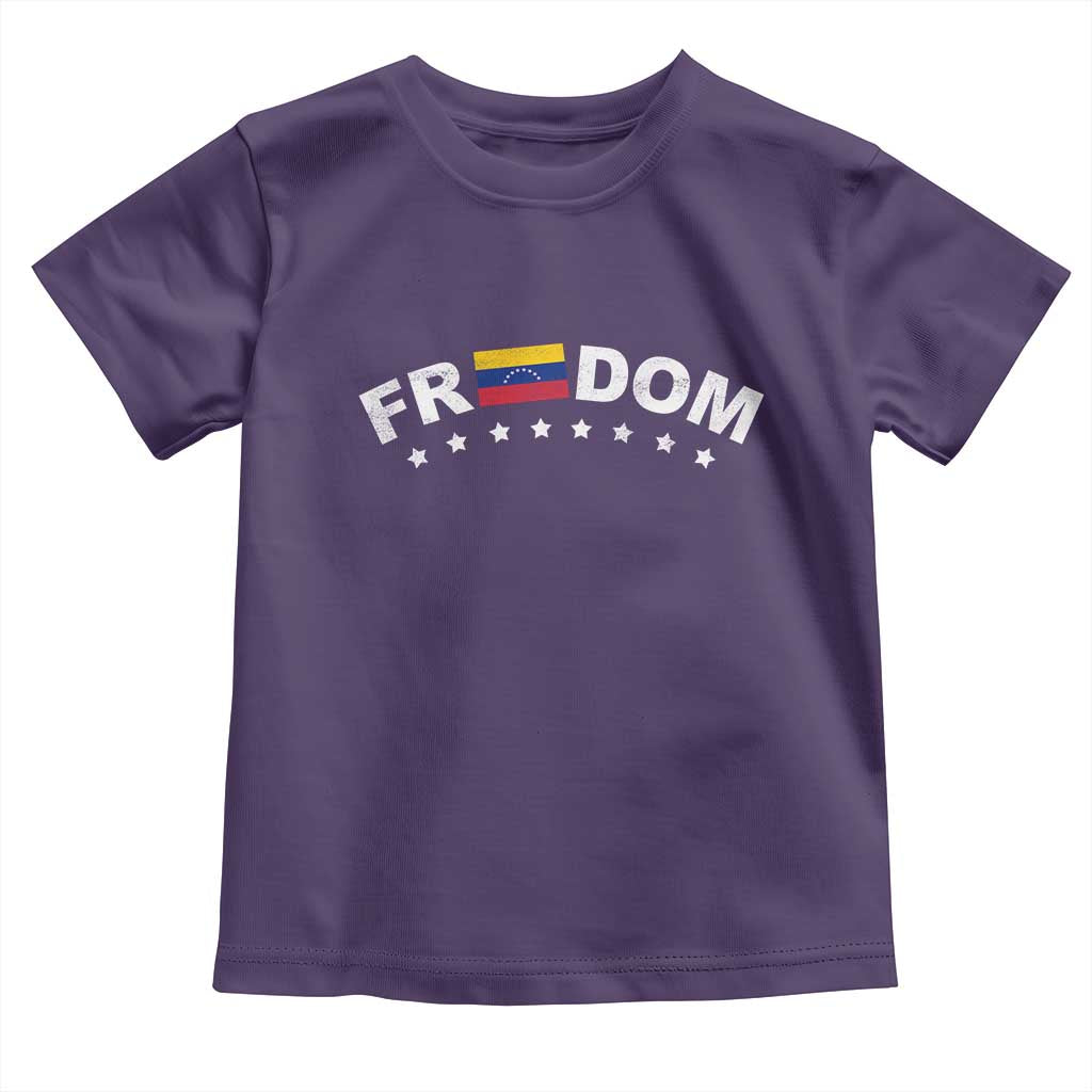 Freedom For Venezuela Toddler T Shirt Venezuelan Flag Eight Stars Bandera - Wonder Print Shop