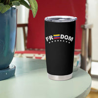 Freedom For Venezuela Tumbler Cup Venezuelan Flag Eight Stars Bandera - Wonder Print Shop