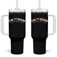 Freedom For Venezuela Tumbler With Handle Venezuelan Flag Eight Stars Bandera - Wonder Print Shop