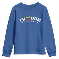 Freedom For Venezuela Youth Sweatshirt Venezuelan Flag Eight Stars Bandera - Wonder Print Shop