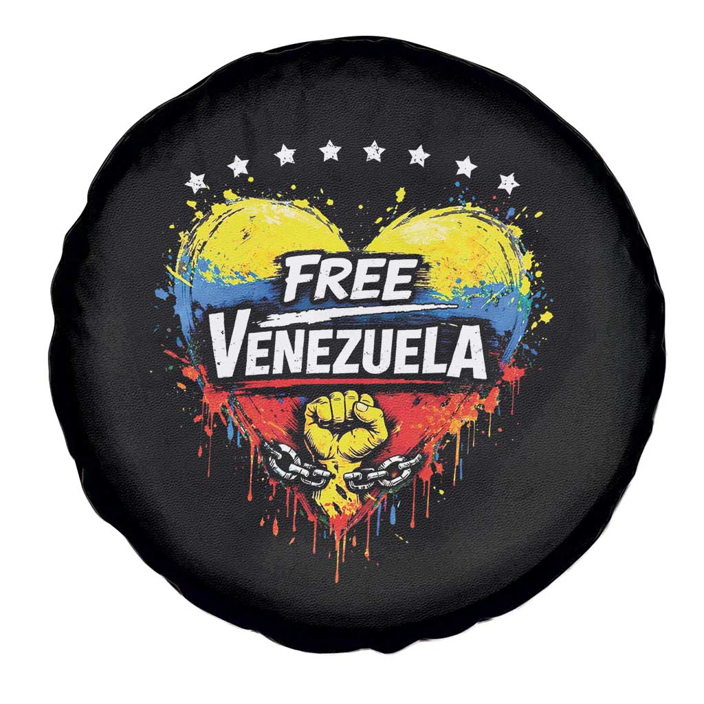 Free Venezuela Spare Tire Cover Freedom Venezuelan Flag Hand Fist Graphic - Wonder Print Shop