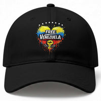 Free Venezuela Baseball Cap Freedom Venezuelan Flag Hand Fist Graphic