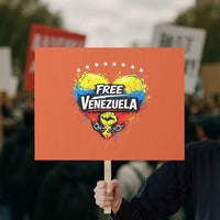 Free Venezuela Protest Sign Freedom Venezuelan Flag Hand Fist Graphic - Wonder Print Shop