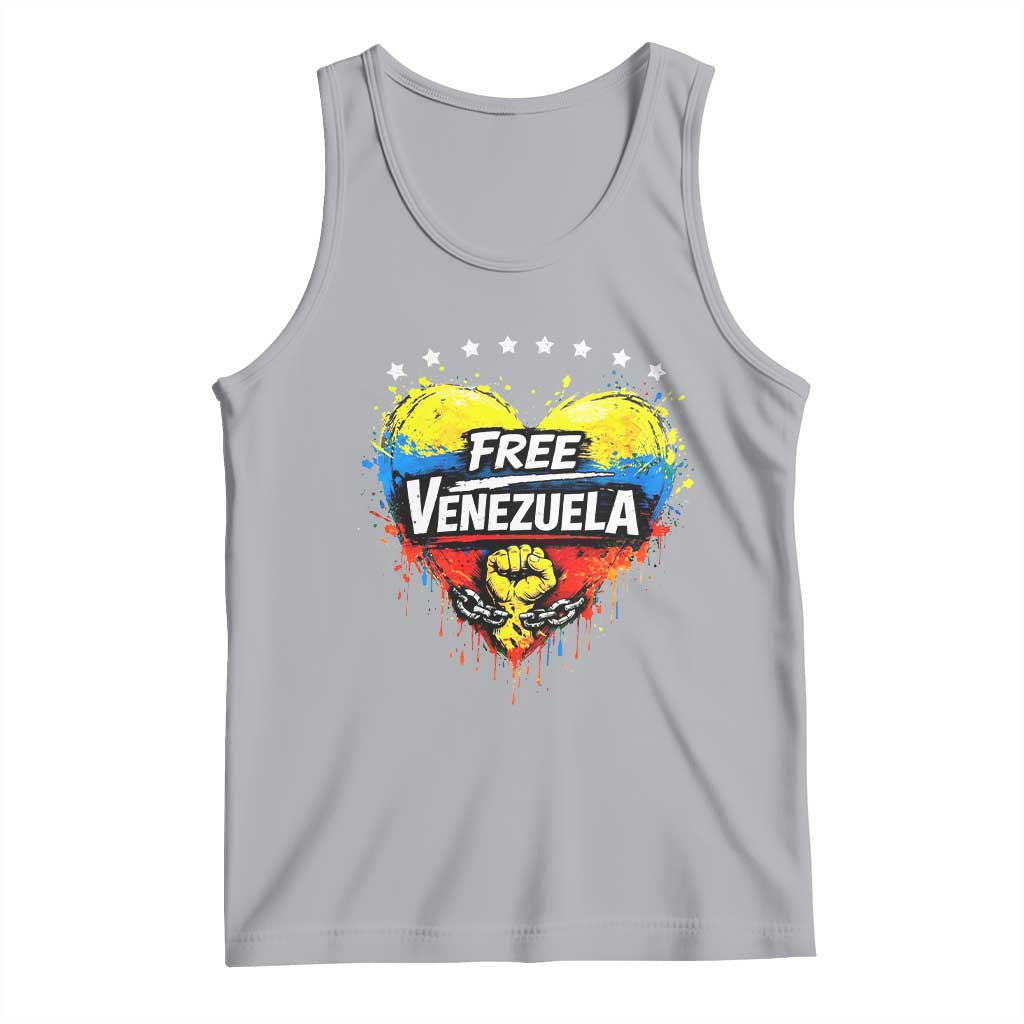 Free Venezuela Tank Top Freedom Venezuelan Flag Hand Fist Graphic - Wonder Print Shop