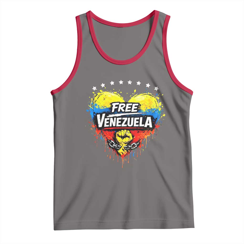 Free Venezuela Tank Top Freedom Venezuelan Flag Hand Fist Graphic - Wonder Print Shop