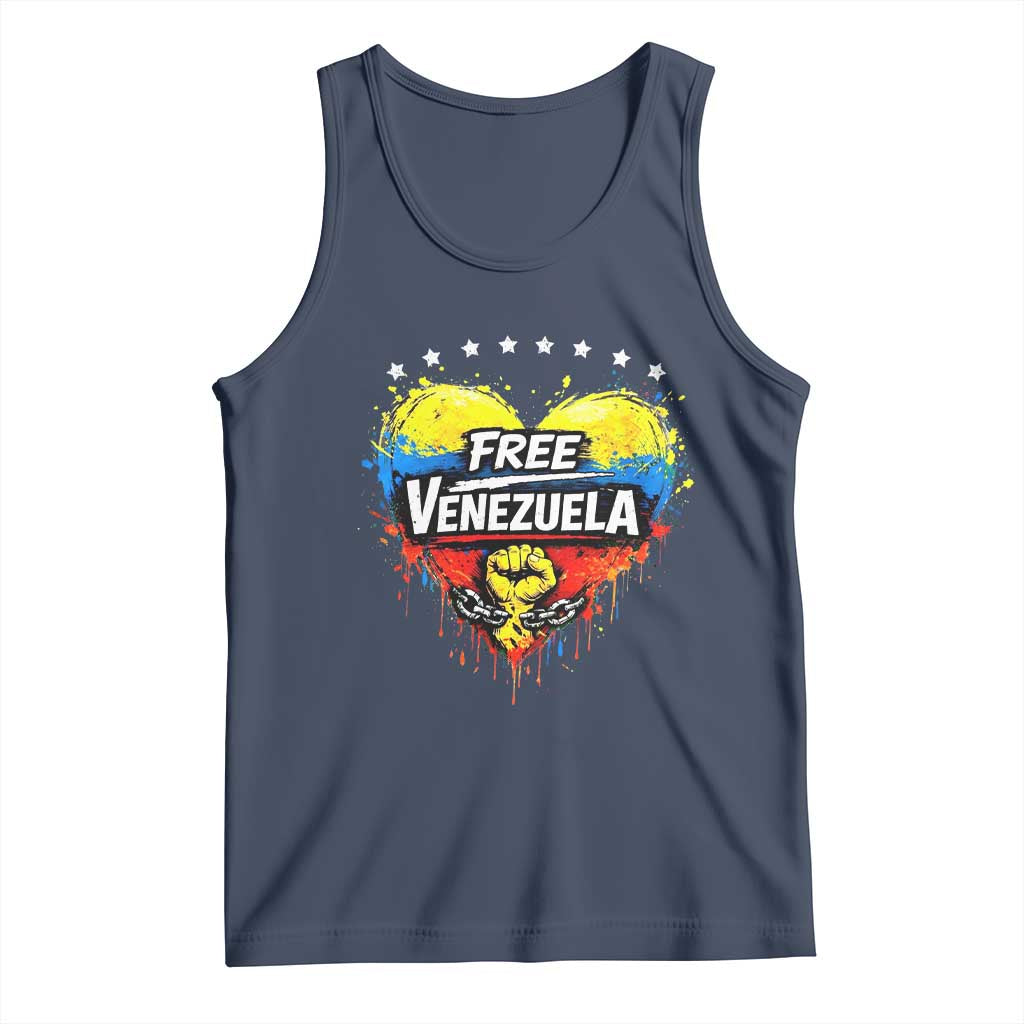 Free Venezuela Tank Top Freedom Venezuelan Flag Hand Fist Graphic - Wonder Print Shop