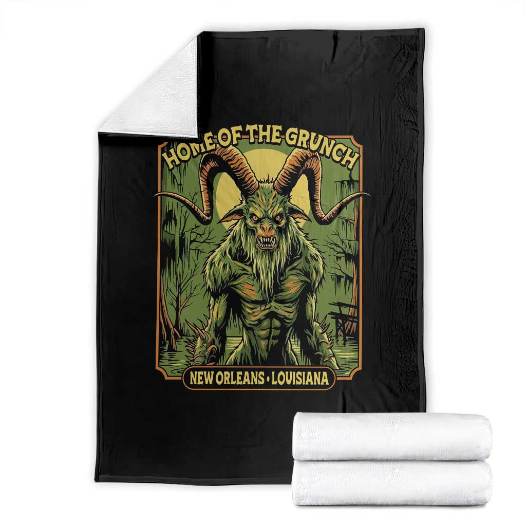 Grunch Road Monster Throw Blanket Home Of The Grunch Nola Louisiana