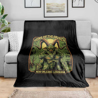 Grunch Road Monster Throw Blanket Home Of The Grunch Nola Louisiana