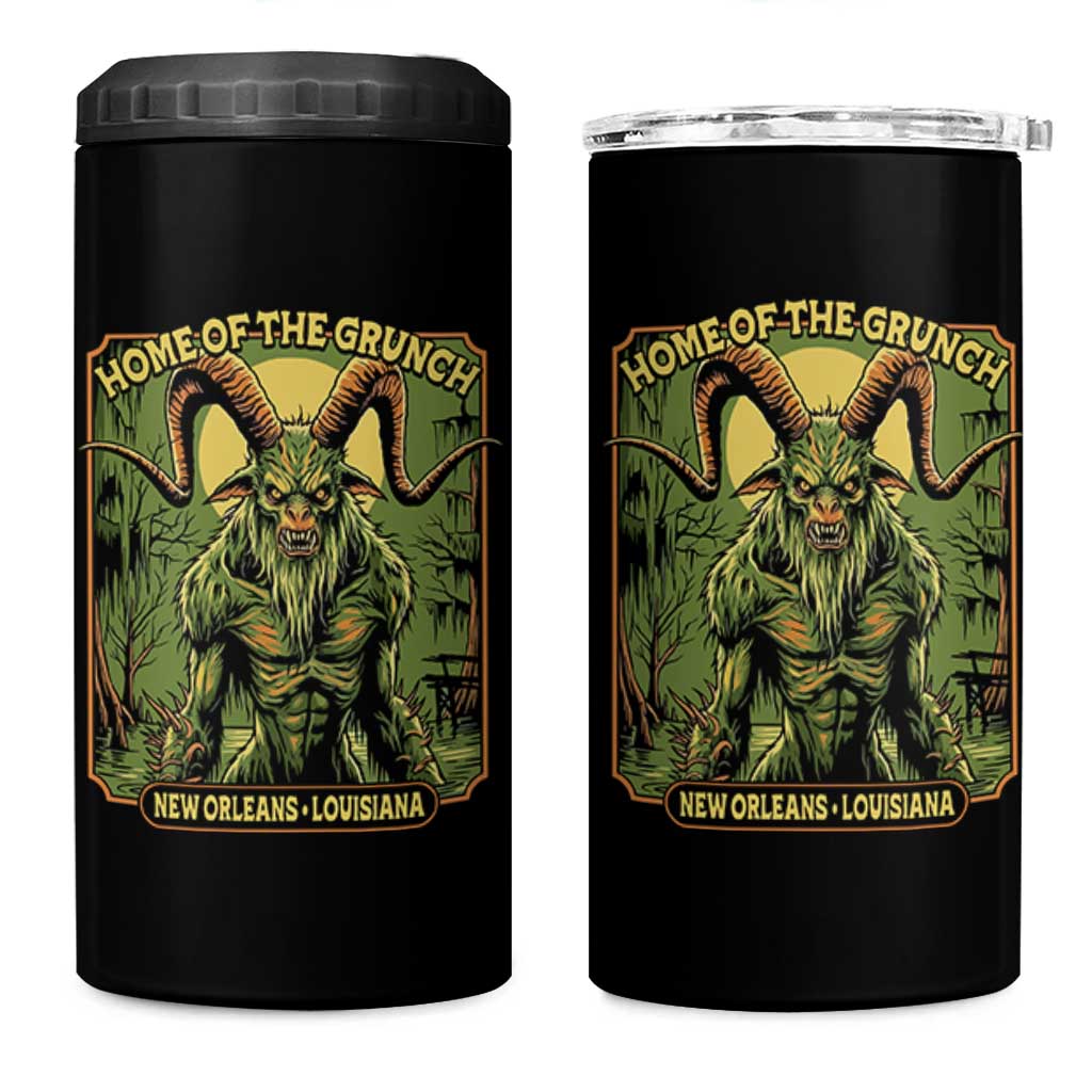 Grunch Road Monster 4 in 1 Can Cooler Tumbler Home Of The Grunch Nola Louisiana