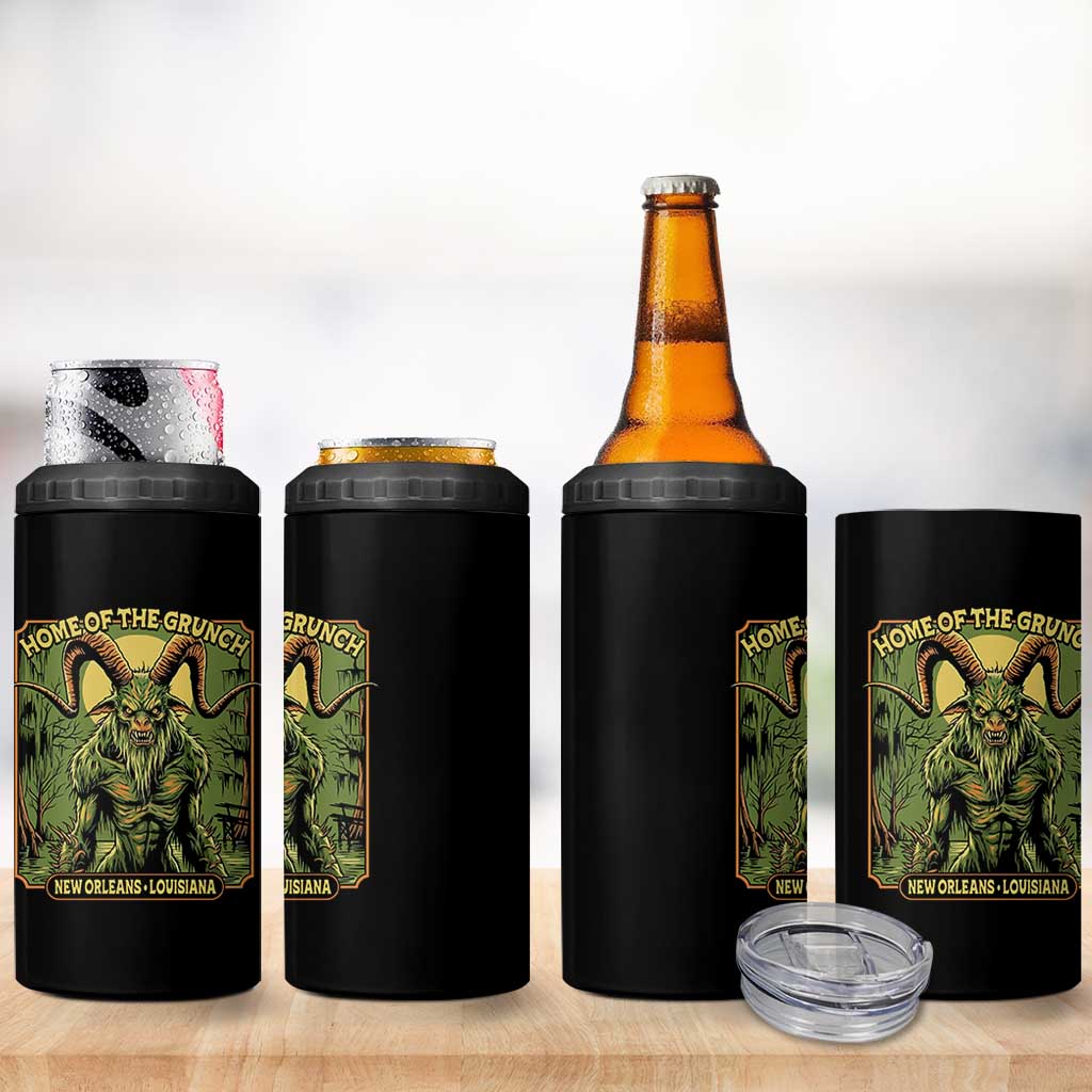 Grunch Road Monster 4 in 1 Can Cooler Tumbler Home Of The Grunch Nola Louisiana