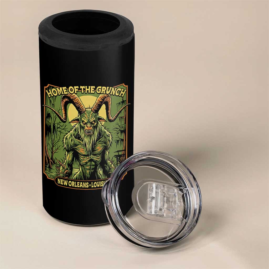 Grunch Road Monster 4 in 1 Can Cooler Tumbler Home Of The Grunch Nola Louisiana