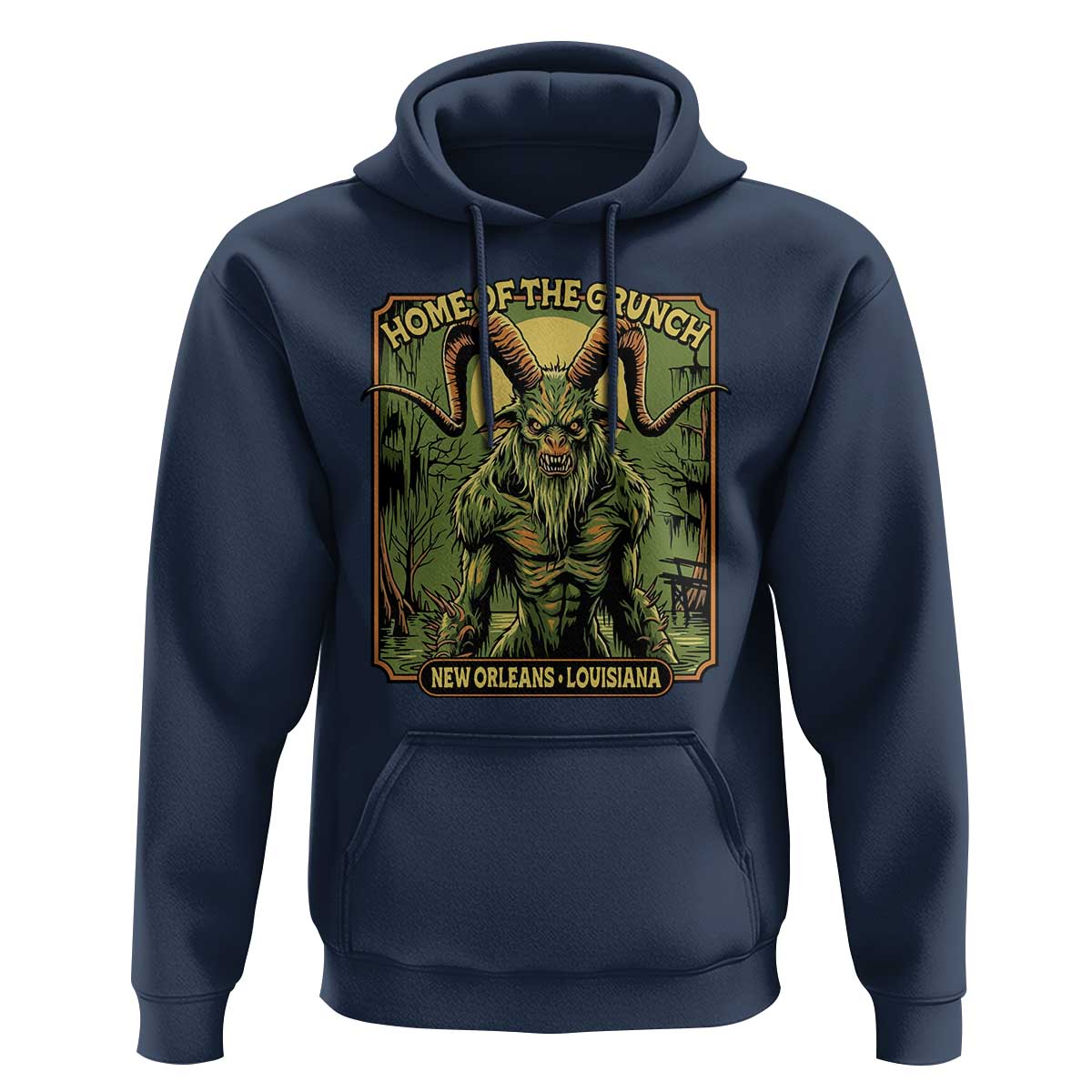 Grunch Road Monster Hoodie Home Of The Grunch Nola Louisiana