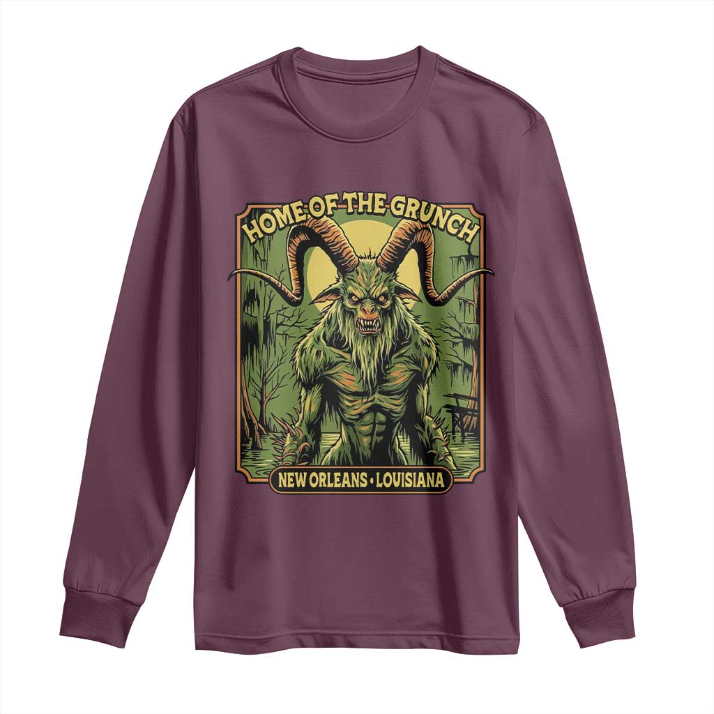 Grunch Road Monster Long Sleeve Shirt Home Of The Grunch Nola Louisiana