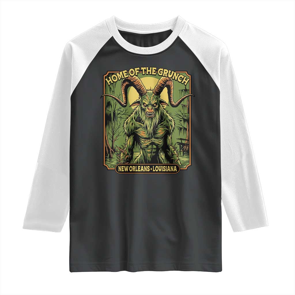 Grunch Road Monster Raglan Shirt Home Of The Grunch Nola Louisiana