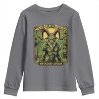 Grunch Road Monster Youth Sweatshirt Home Of The Grunch Nola Louisiana