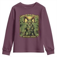Grunch Road Monster Youth Sweatshirt Home Of The Grunch Nola Louisiana