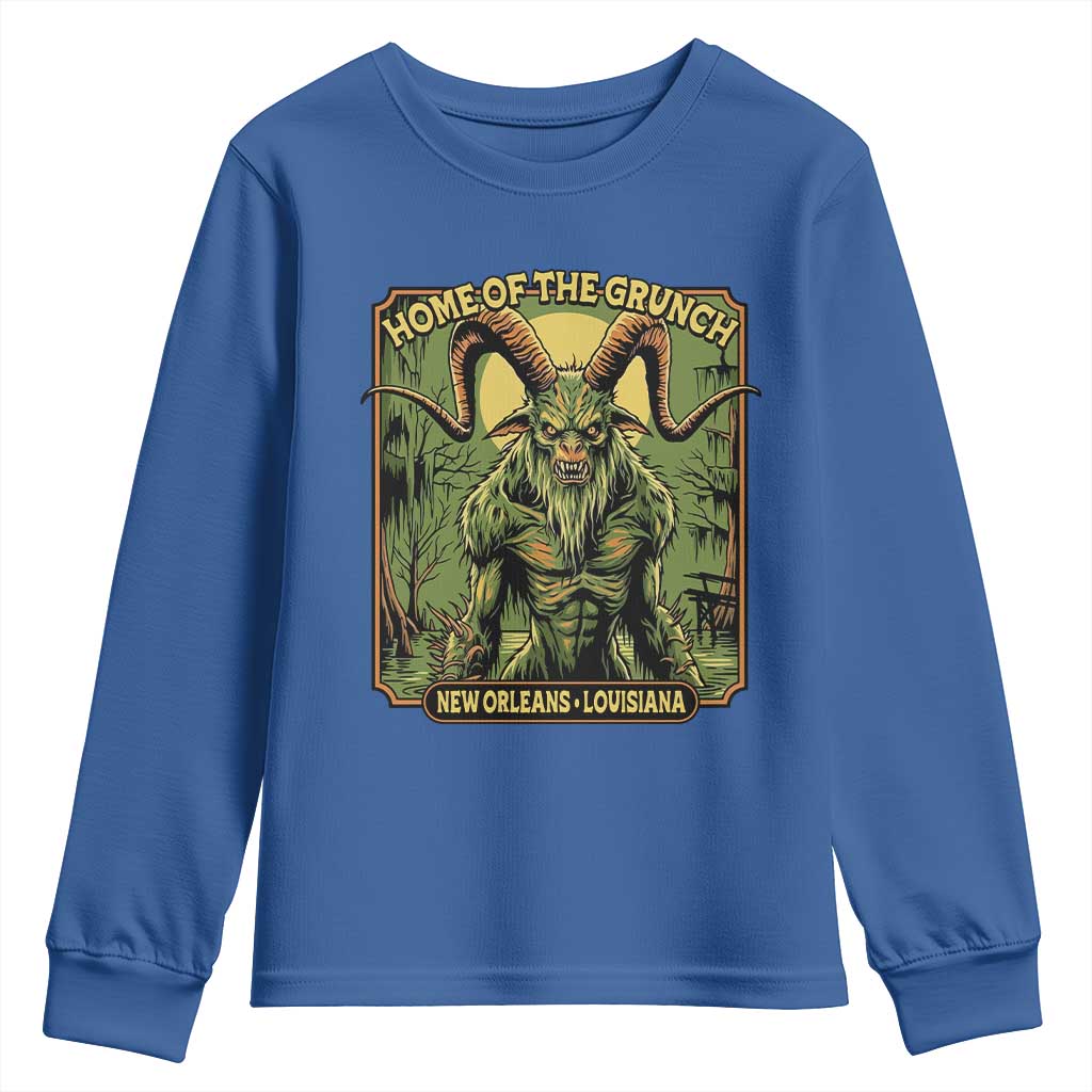 Grunch Road Monster Youth Sweatshirt Home Of The Grunch Nola Louisiana