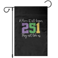 251 Mardi Gras Mobile Alabama Garden Flag Where It All Began Fat Tuesday Carnival Glitter Print