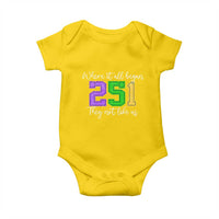 251 Mardi Gras Mobile Alabama Baby Onesie Where It All Began Fat Tuesday Carnival Glitter Print
