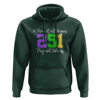 251 Mardi Gras Mobile Alabama Hoodie Where It All Began Fat Tuesday Carnival Glitter Print