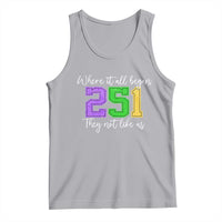 251 Mardi Gras Mobile Alabama Tank Top Where It All Began Fat Tuesday Carnival Glitter Print