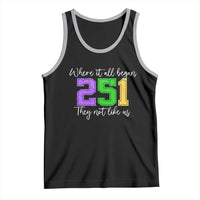 251 Mardi Gras Mobile Alabama Tank Top Where It All Began Fat Tuesday Carnival Glitter Print