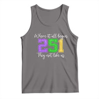 251 Mardi Gras Mobile Alabama Tank Top Where It All Began Fat Tuesday Carnival Glitter Print