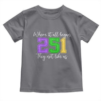 251 Mardi Gras Mobile Alabama Toddler T Shirt Where It All Began Fat Tuesday Carnival Glitter Print