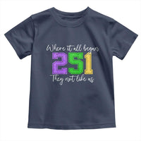 251 Mardi Gras Mobile Alabama Toddler T Shirt Where It All Began Fat Tuesday Carnival Glitter Print