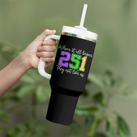 251 Mardi Gras Mobile Alabama Tumbler With Handle Where It All Began Fat Tuesday Carnival Glitter Print