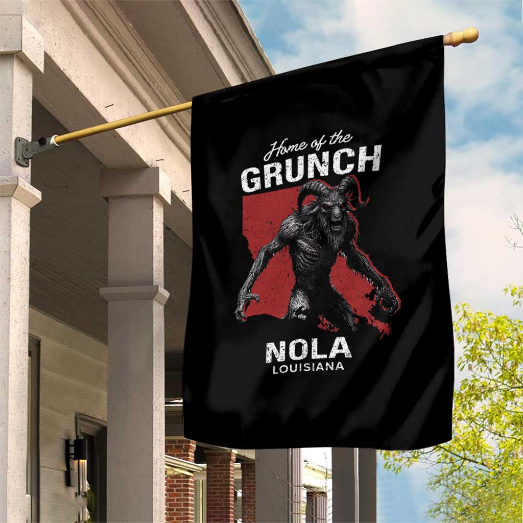 Home Of The Grunch Nola Louisiana Garden Flag New Orleans Urban Legend