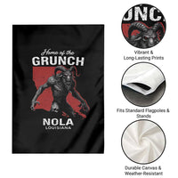 Home Of The Grunch Nola Louisiana Garden Flag New Orleans Urban Legend