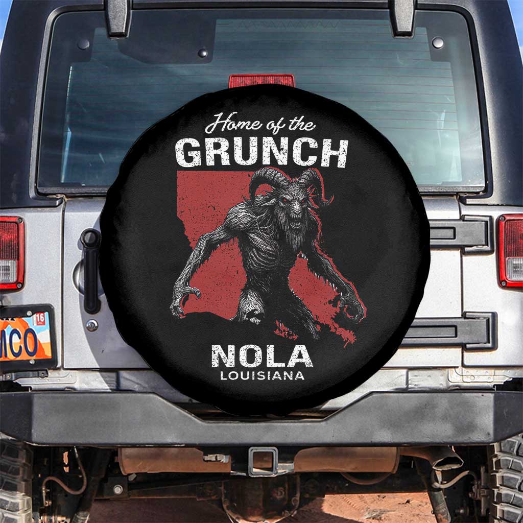Home Of The Grunch Nola Louisiana Spare Tire Cover New Orleans Urban Legend
