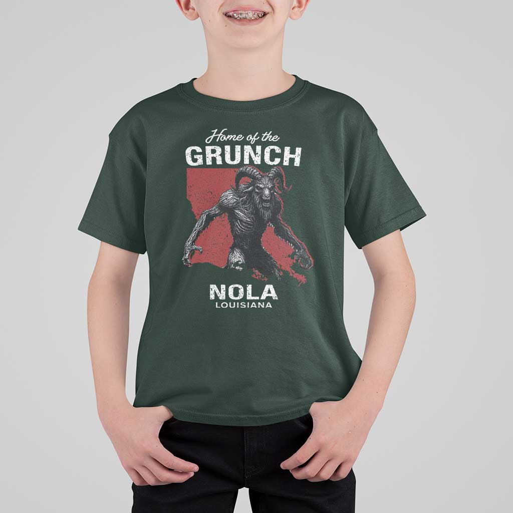 Home Of The Grunch Nola Louisiana T Shirt For Kid New Orleans Urban Legend