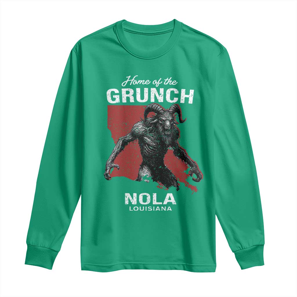Home Of The Grunch Nola Louisiana Long Sleeve Shirt New Orleans Urban Legend