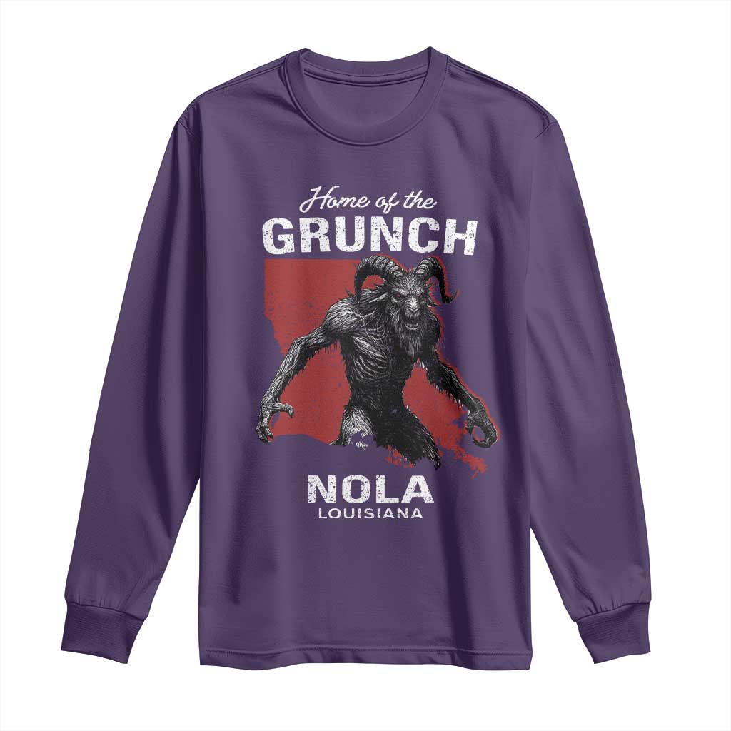 Home Of The Grunch Nola Louisiana Long Sleeve Shirt New Orleans Urban Legend