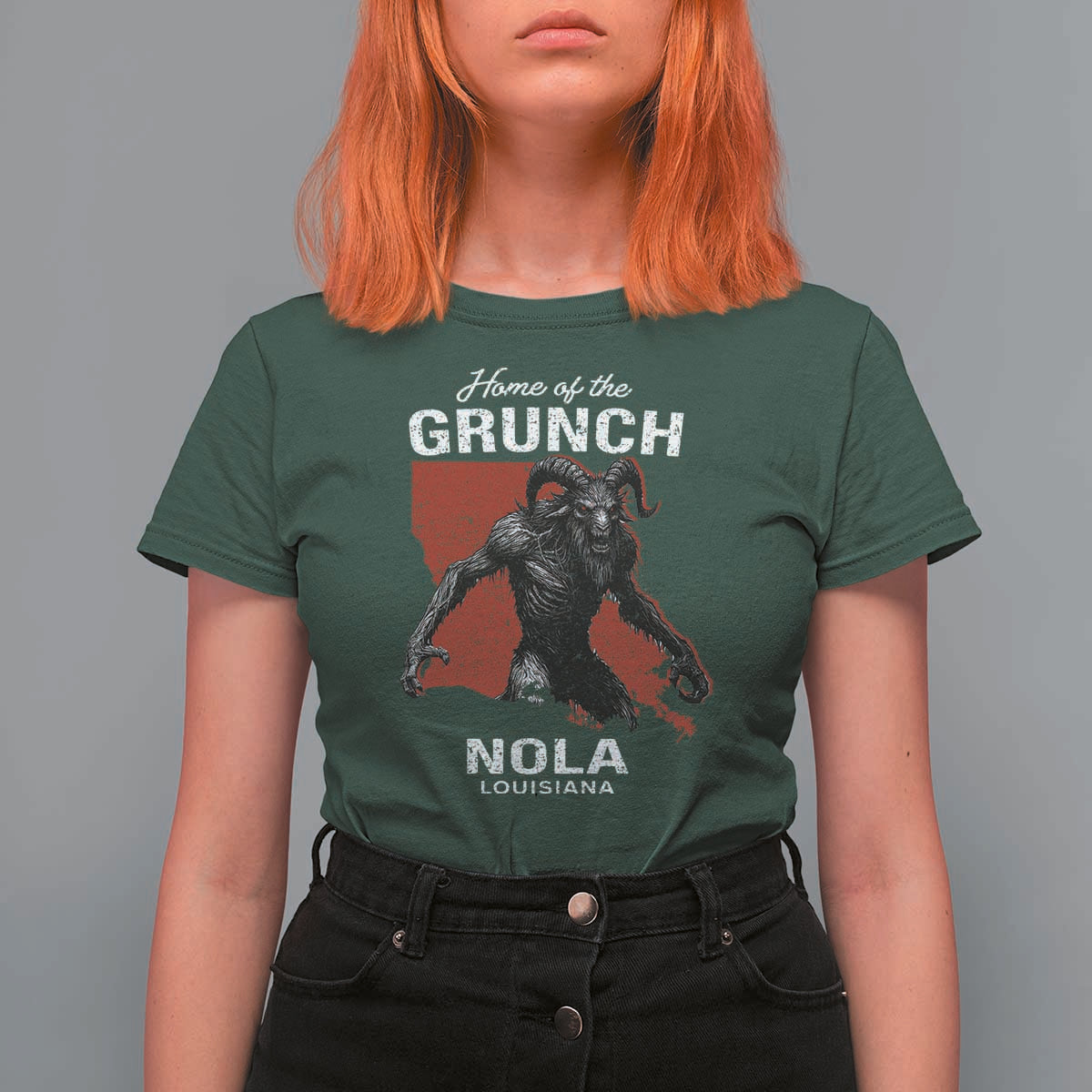 Home Of The Grunch Nola Louisiana T Shirt For Women New Orleans Urban Legend