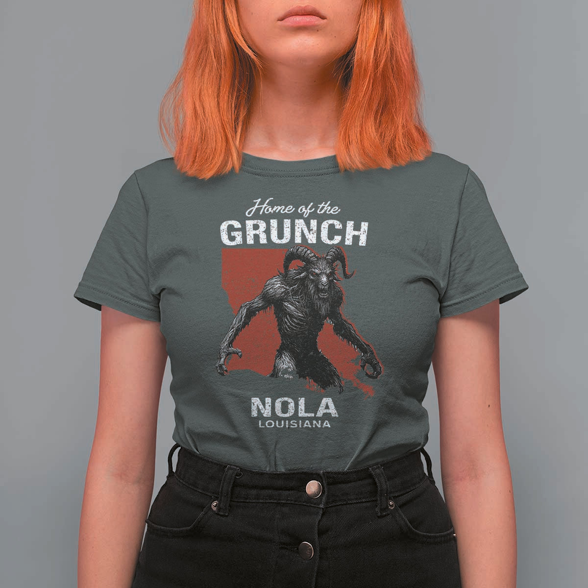 Home Of The Grunch Nola Louisiana T Shirt For Women New Orleans Urban Legend