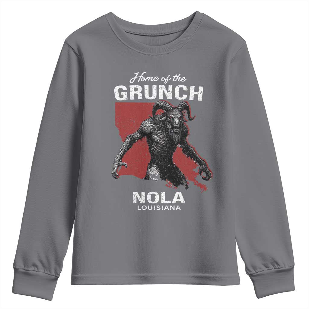 Home Of The Grunch Nola Louisiana Youth Sweatshirt New Orleans Urban Legend