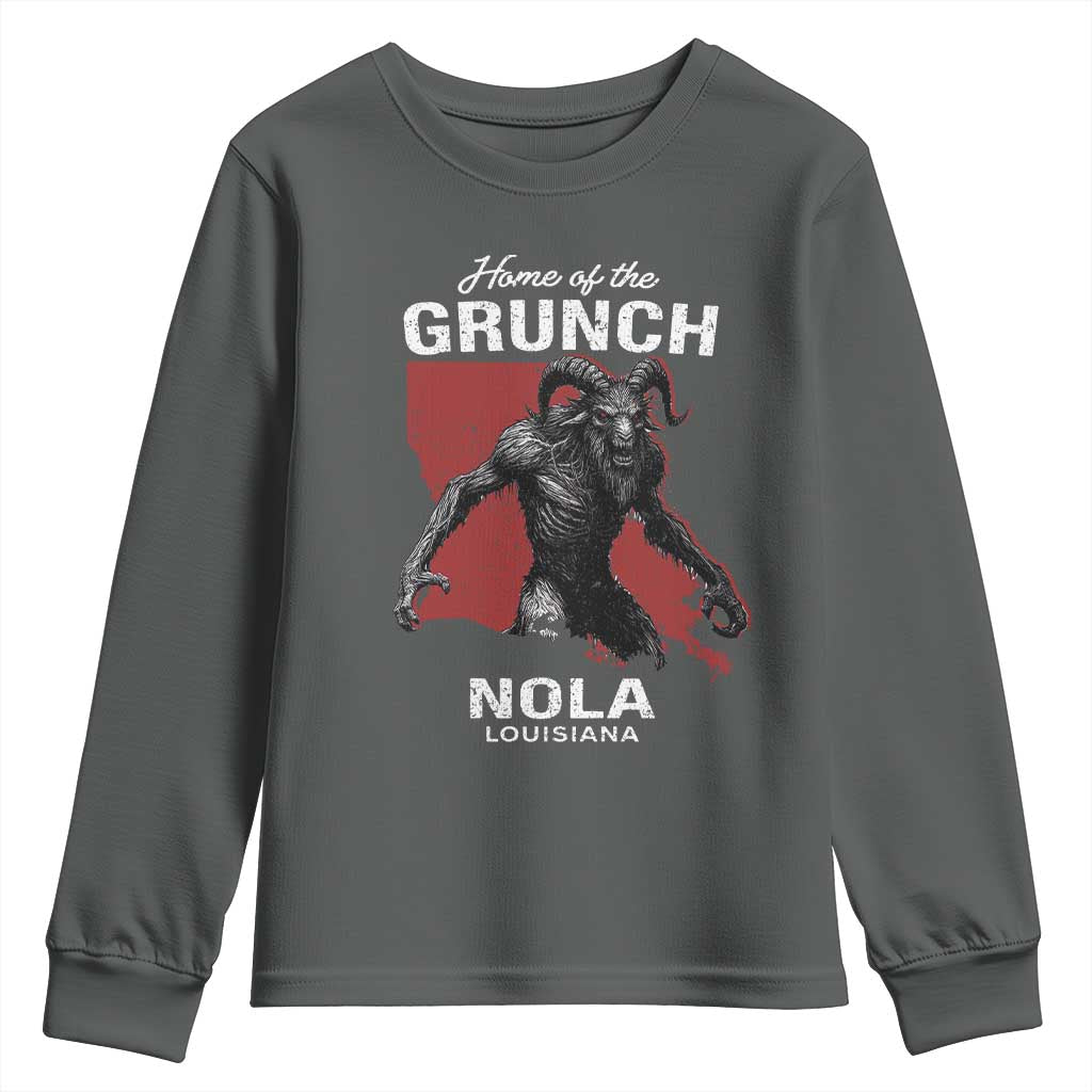 Home Of The Grunch Nola Louisiana Youth Sweatshirt New Orleans Urban Legend