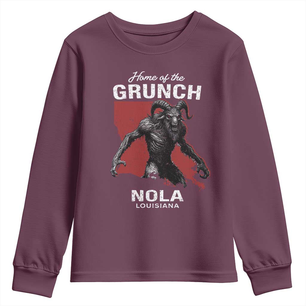 Home Of The Grunch Nola Louisiana Youth Sweatshirt New Orleans Urban Legend