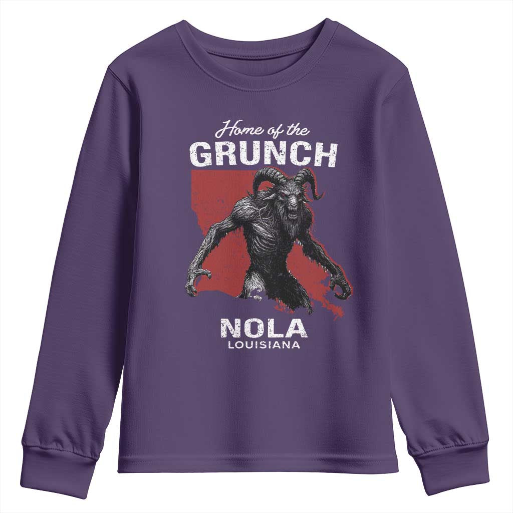 Home Of The Grunch Nola Louisiana Youth Sweatshirt New Orleans Urban Legend