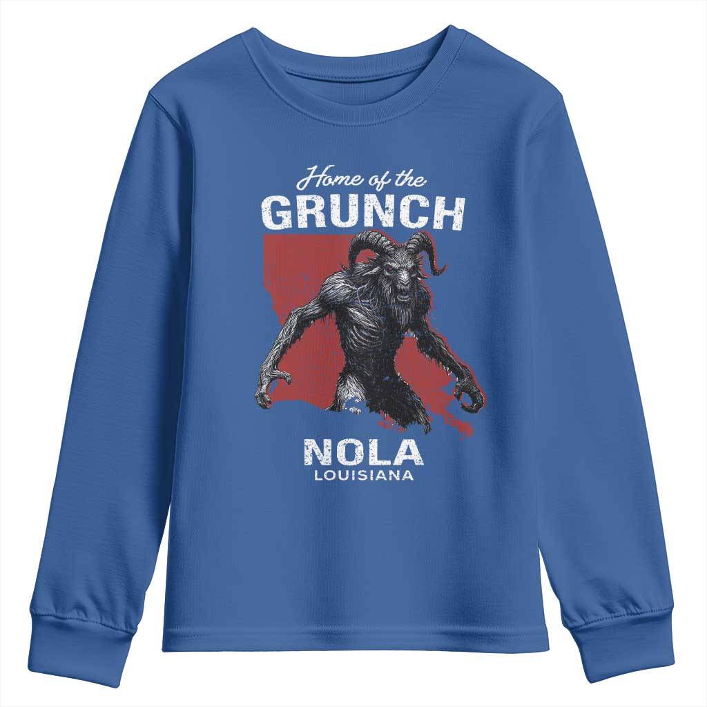 Home Of The Grunch Nola Louisiana Youth Sweatshirt New Orleans Urban Legend