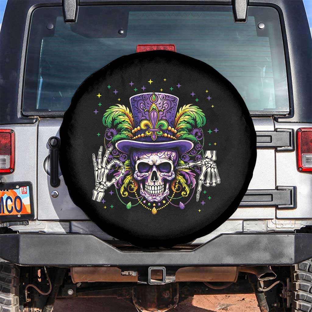 Mardi Gras Skull 67 Six Seven Meme New Orleans Witch Doctor Voodoo Spare Tire Cover