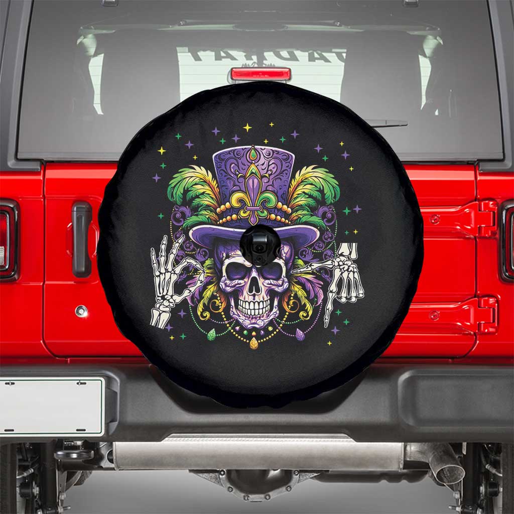 Mardi Gras Skull 67 Six Seven Meme New Orleans Witch Doctor Voodoo Spare Tire Cover